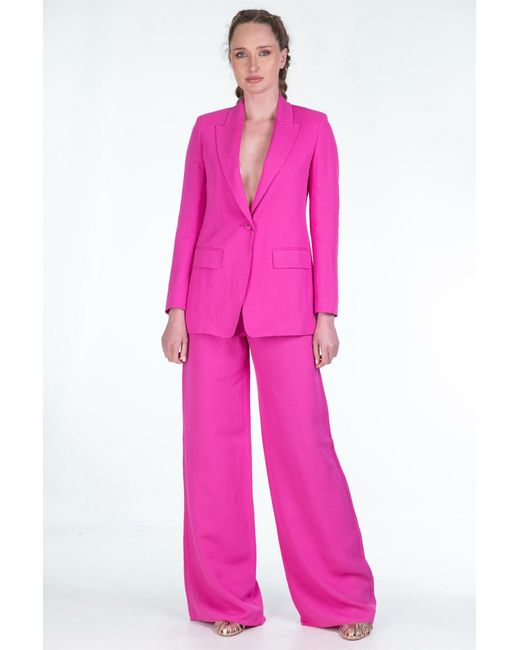 Max Mara Pink High-Waisted Casual Pants