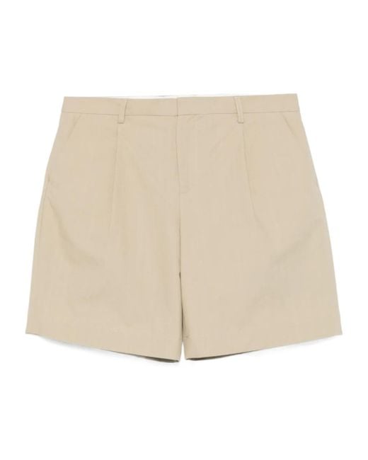 A.P.C. Natural Pleat Detailed Shorts for men