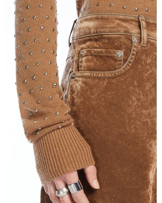 Sportmax Brown Wilson Wide-Leg Trousers