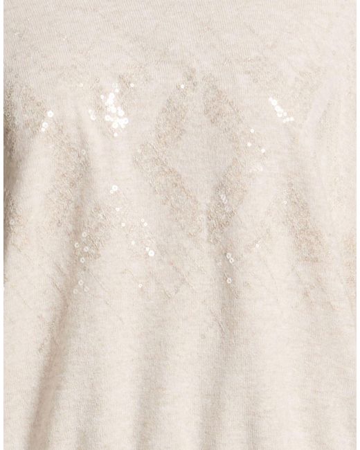 Brunello Cucinelli Natural Long Sleeves Jumpers