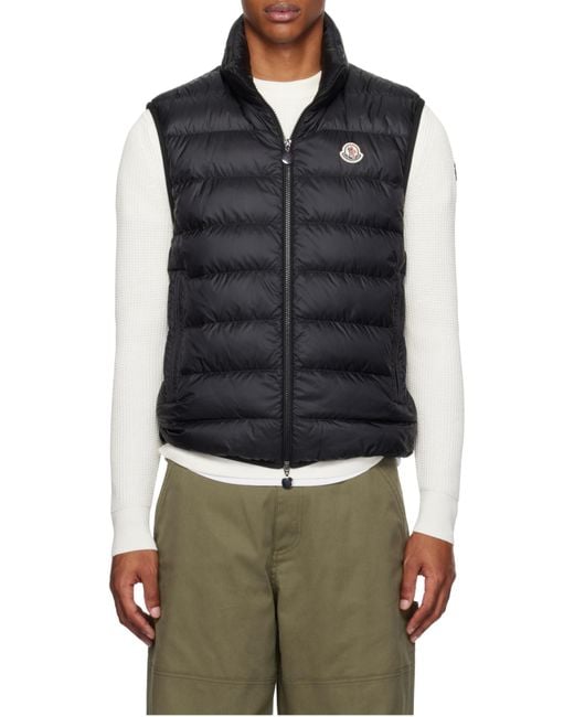 Moncler Black Rocoque Down Vest for men
