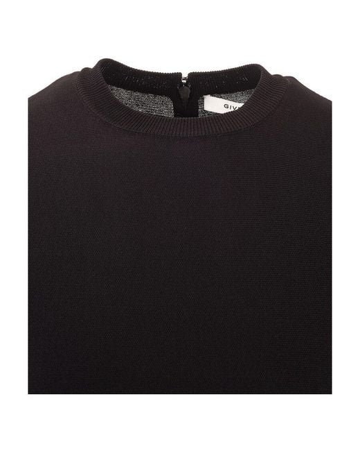 Givenchy Black Flared Knit Dress