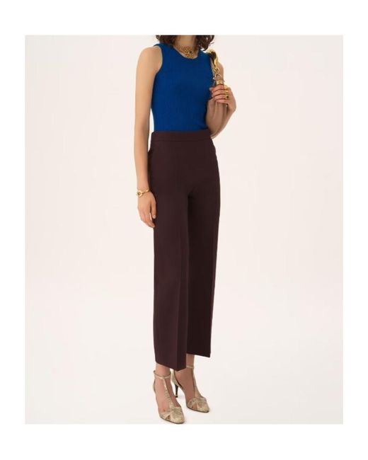 Chloé Purple Press-Crease Trousers