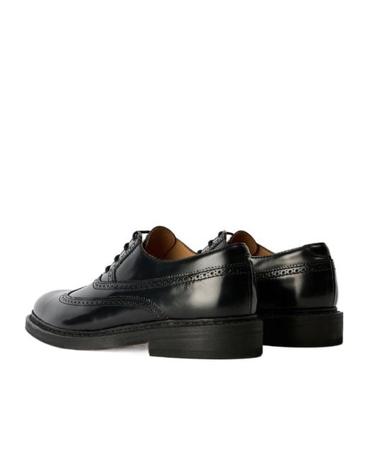 Our Legacy Black Leather Lace-Up Oxford Shoes for men