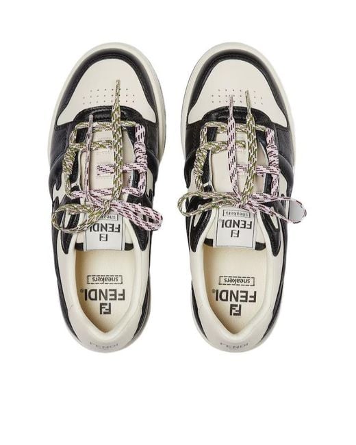 Fendi Multicolor Match Low-Top Sneakers