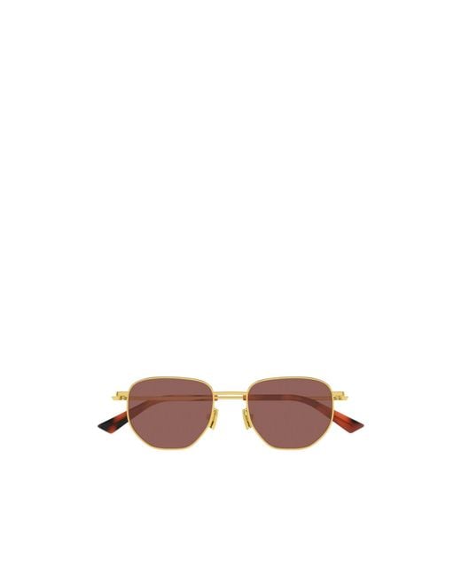 Bottega Veneta Brown Eyewear Split Panthos Sunglasses for men