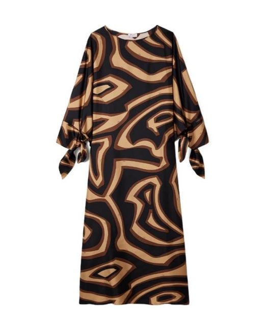 Emilio Pucci Metallic Printed Silk Kaftan