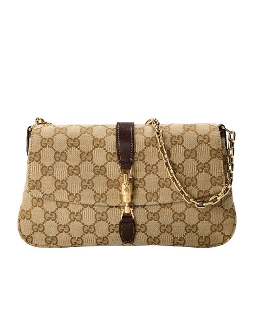 Gucci Natural Printed Medium Shoulder Bag