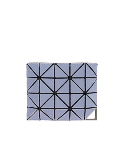 Issey Miyake Blue Geometric-Pattern Wallet