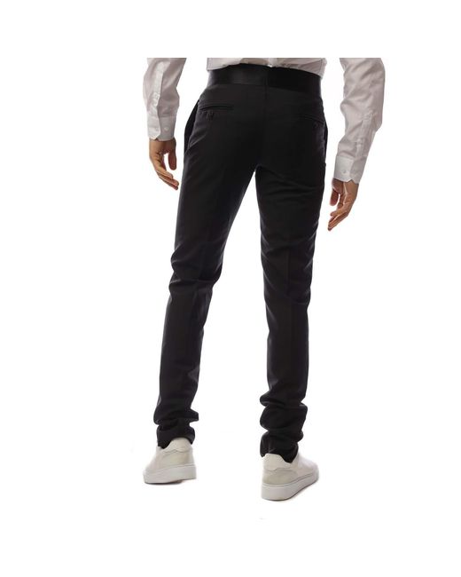 Emporio Armani Black Casual Trousers for men