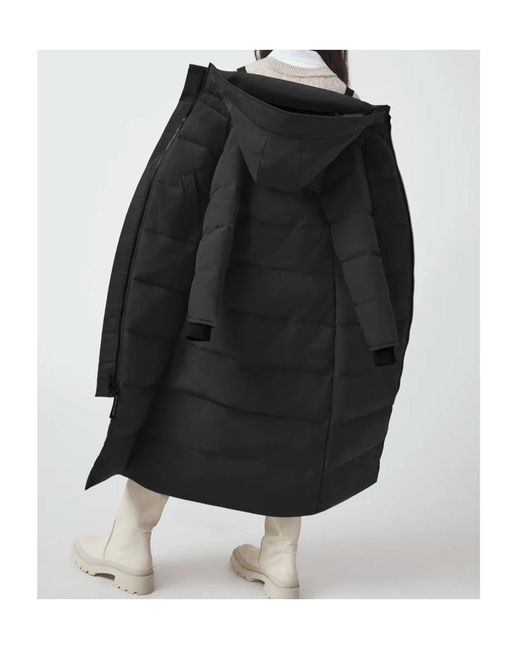 Canada Goose Black Mystique Hooded Down Jacket