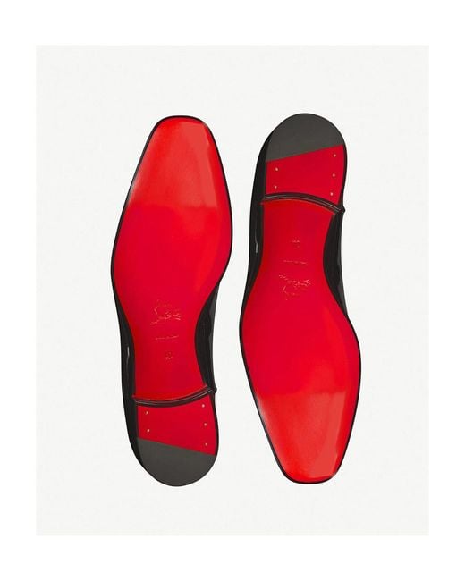 Christian Louboutin Black Greggo Lace-Up Oxford Shoes for men