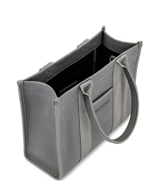 Balenciaga Gray Logo Shoulder Bag