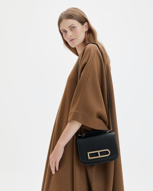 Delvaux Black Small Lingot Leather Shoulder Bag