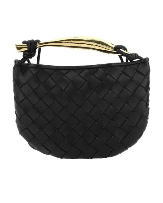 Bottega Veneta Black Intrecciato Mini Sardine Bag