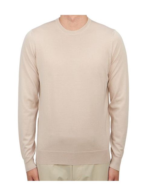 Drumohr Natural Long-Sleeved Sweater for men