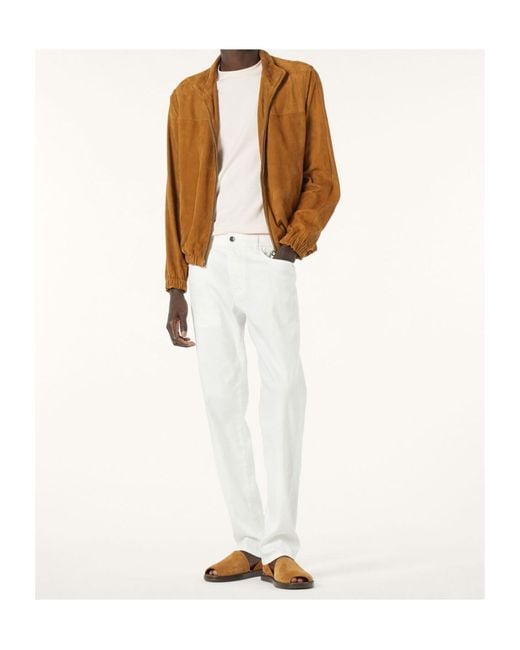 Loro Piana White Quarona Pants for men
