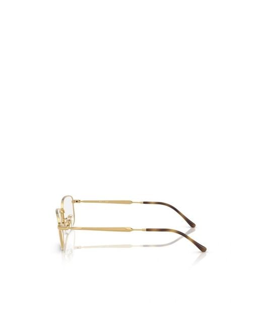 Ray-Ban White Geometric Frame Plain Mirror for men