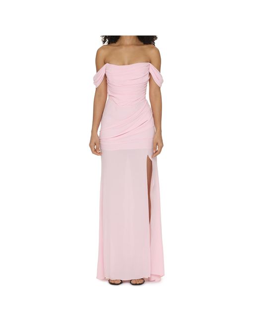 GIUSEPPE DI MORABITO Pink Crepe Gown