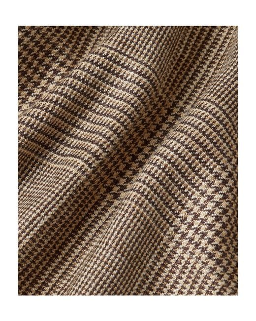 Zegna Brown And Dark Silk Linen And Wool Jacket for men