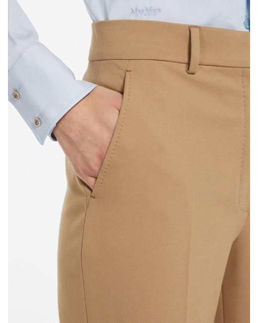 Max Mara Natural Studio Slim Fit Tailored Trousers