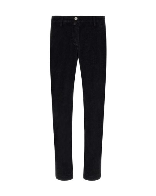 Jacob Cohen Black Tapered Casual Trousers for men