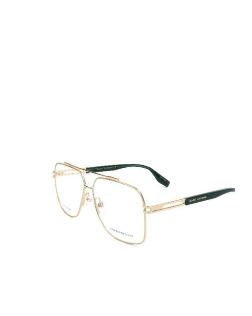 Marc Jacobs White Full-Rimmed Glasses (With Non-Prescription Lenses) for men