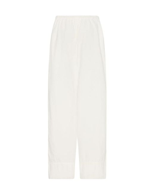 The Row White Enea Pant
