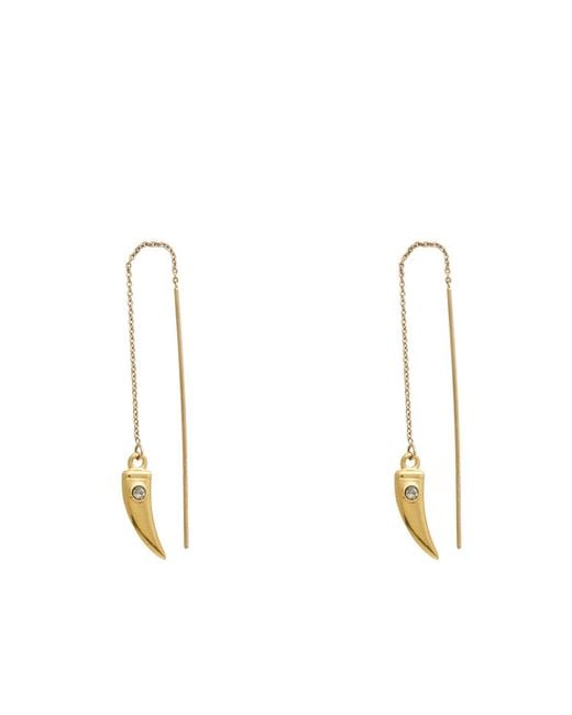 Isabel Marant White Metal Earrings