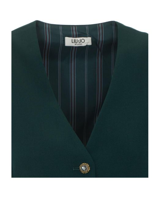 Liu Jo Green V-Neck Vest