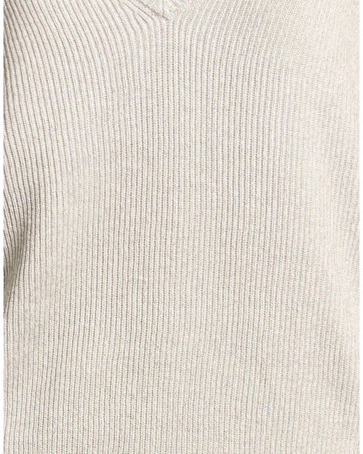 Brunello Cucinelli White Long Sleeve Jumpers