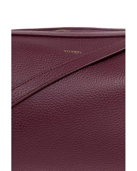 Yuzefi Purple Brioche Knotted-Strap Cross Body Bag