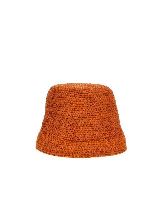 Jacquemus Orange Rafite Fisherman's Hat