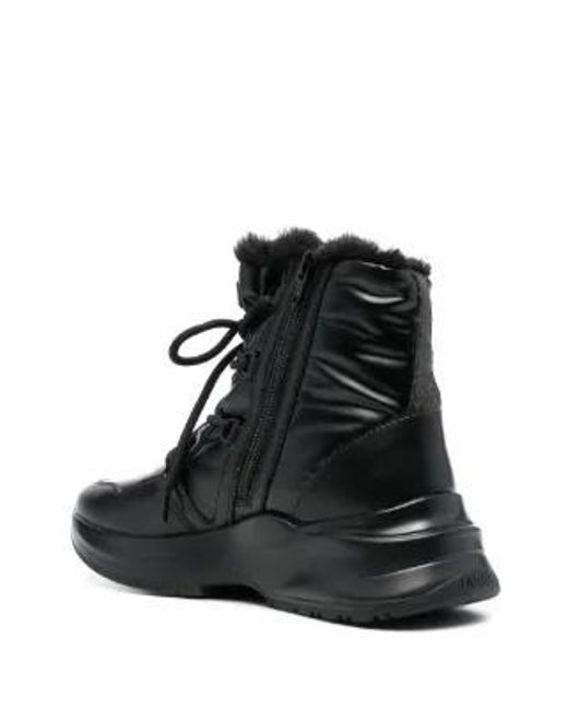 Liu Jo Black Lace-Up Ankle Boots