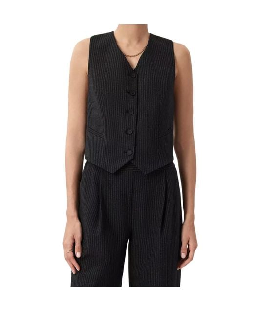 AllSaints Black Aleida Vest