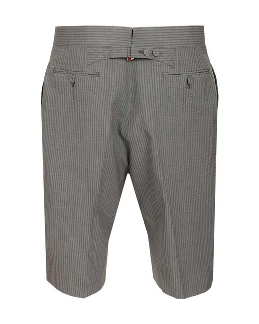 Thom Browne Gray Fit 1 Backstrap Tailored Shorts for men