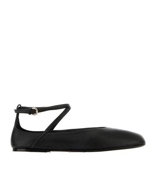 Co. Black Strappy Ballerina Flat Shoes