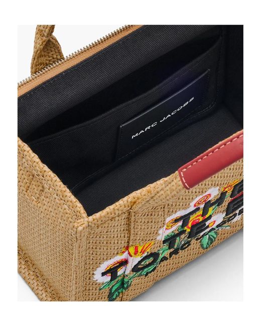 Marc Jacobs Red The Daisy Woven Small Tote Bag