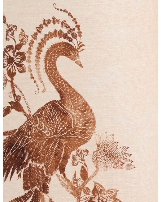 Zimmermann Natural Embroidered Trousers