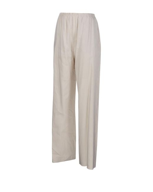 Max Mara Gray Destino Wide-Leg Pants