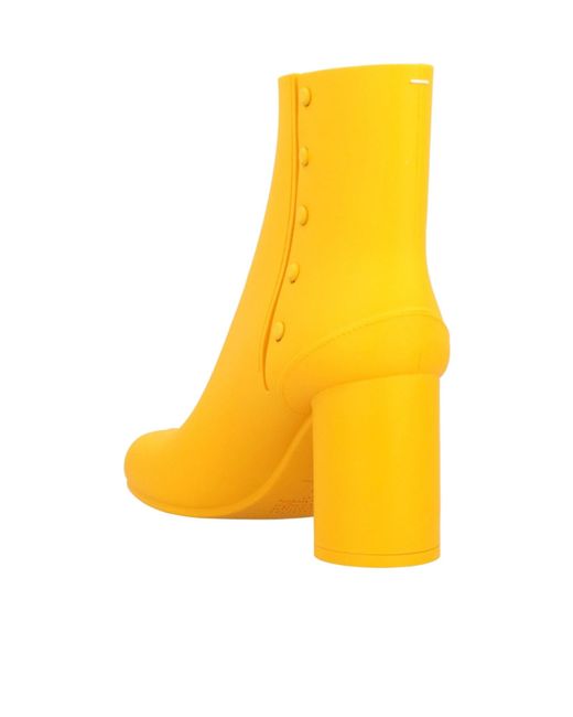 Maison Margiela Yellow Minimalist Ankle Boots