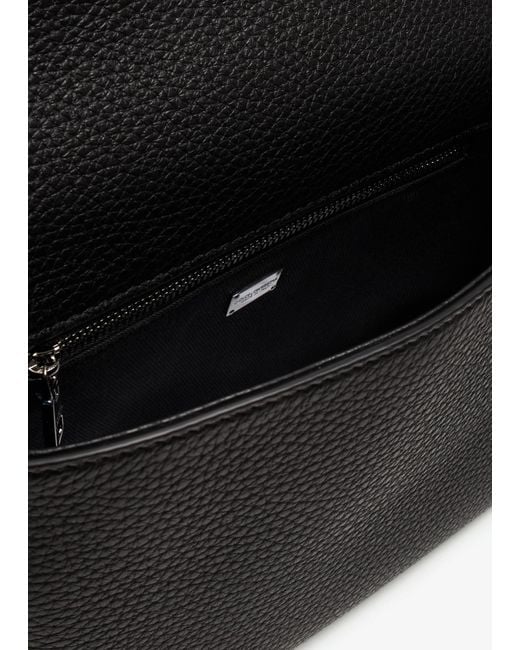 Dolce & Gabbana Black Medium Dg Logo Crossbody Bag for men