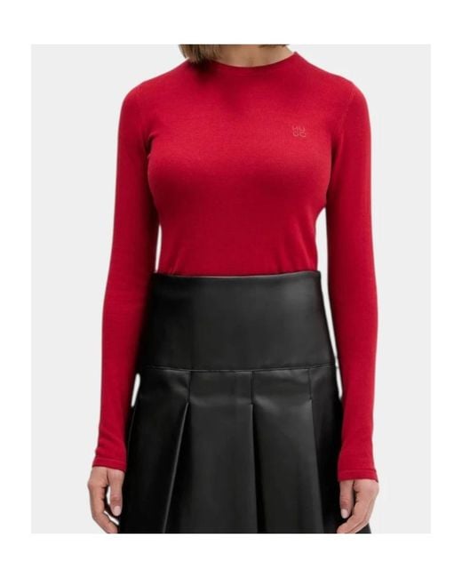 Boss Red Logo-Detail Long-Sleevet-Shirt