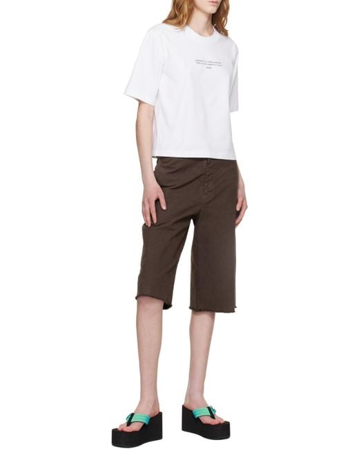 Off-White c/o Virgil Abloh White Made On Earth Designed On A Plane T-Shirt