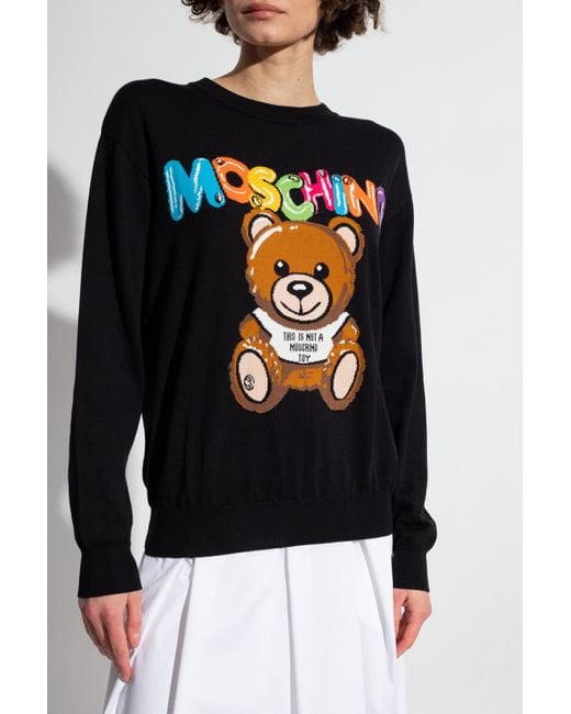 Moschino Blue Logo Sweater
