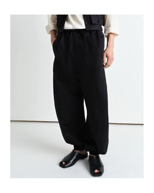 Lemaire Twisted Over Pants in Black for Men | Lyst