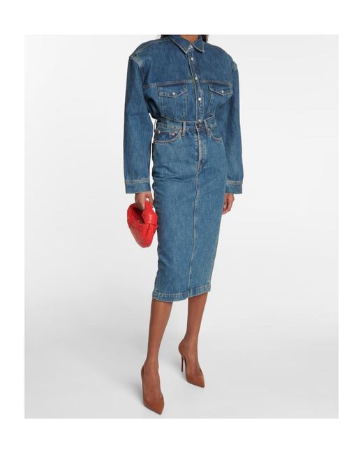 Wardrobe NYC Blue Denim Jacket With Chest Pockets