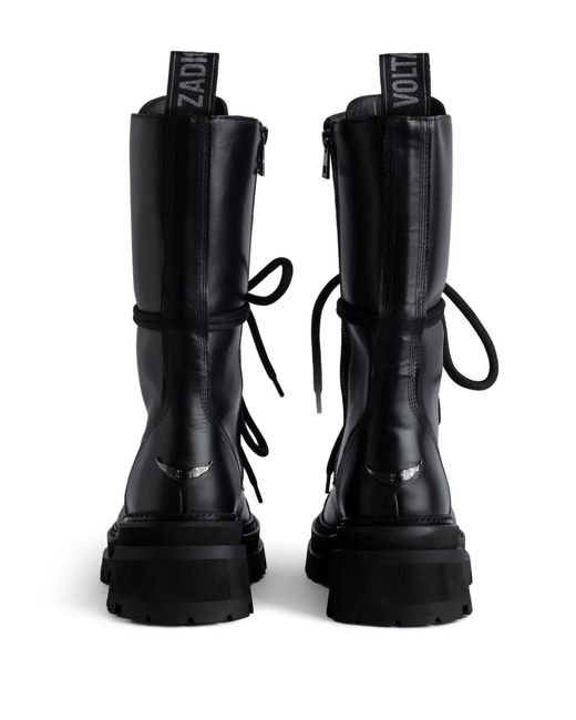 Zadig & Voltaire Black Ride Boots