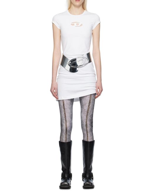 DIESEL White D-Angiel Short Dress