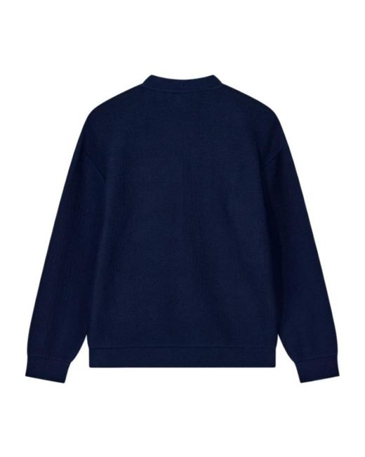 Giorgio Armani Blue Long-Sleeve Sweatshirt for men